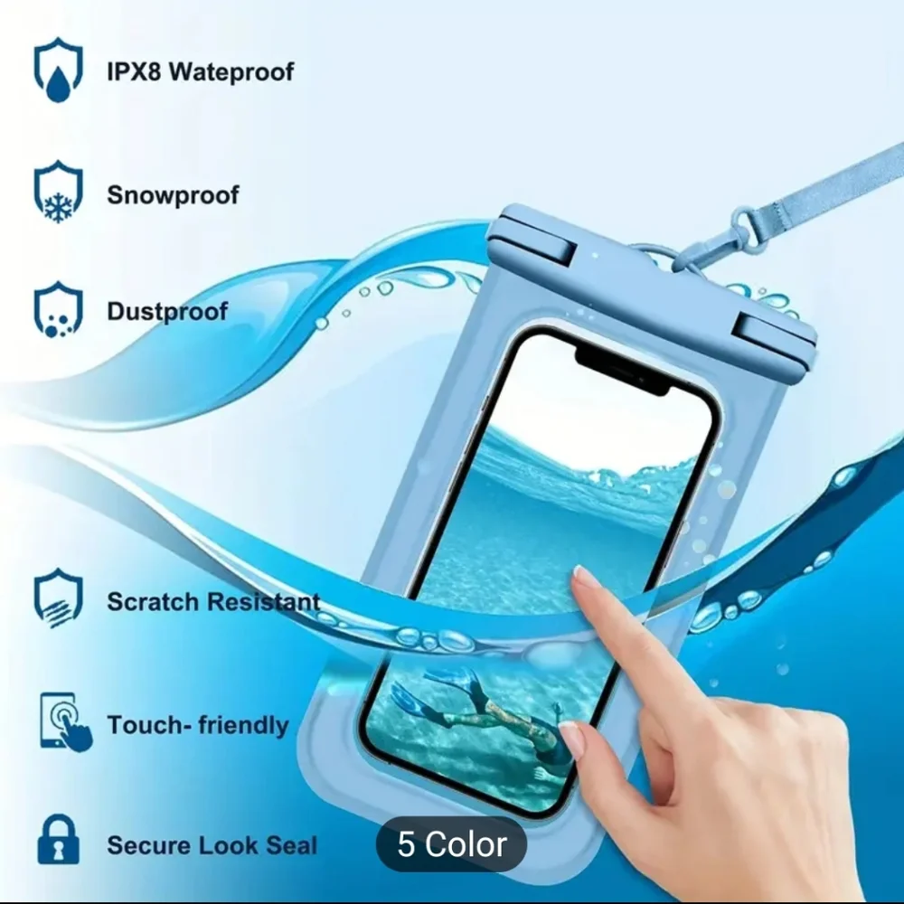 Extra-Large Waterproof Pouches - Keep Your Smartphone Dry & Protected